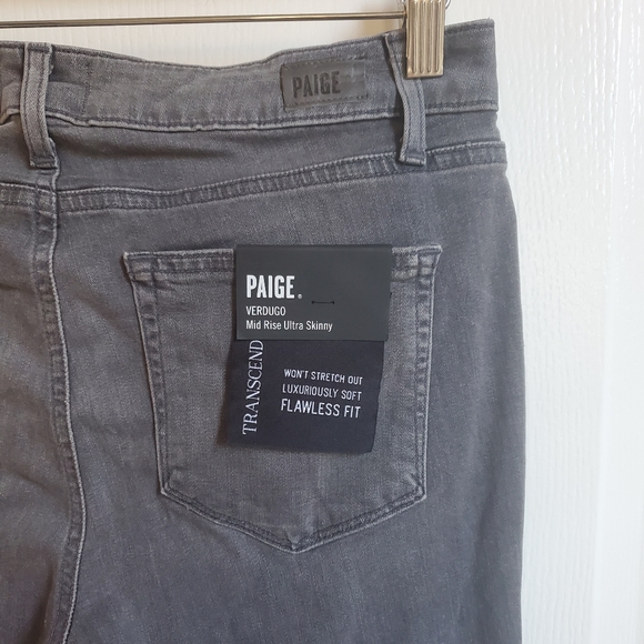 NWT PAIGE VERDUGO MID RISE ULTRA SKINNY JEANS - Picture 2 of 6